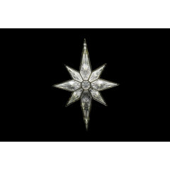 Capiz Bethlehem Star Tree Topper - Multi point bethlehem star tree